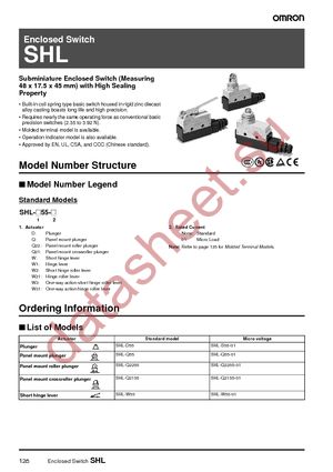 SHL-Q2155-01 datasheet  